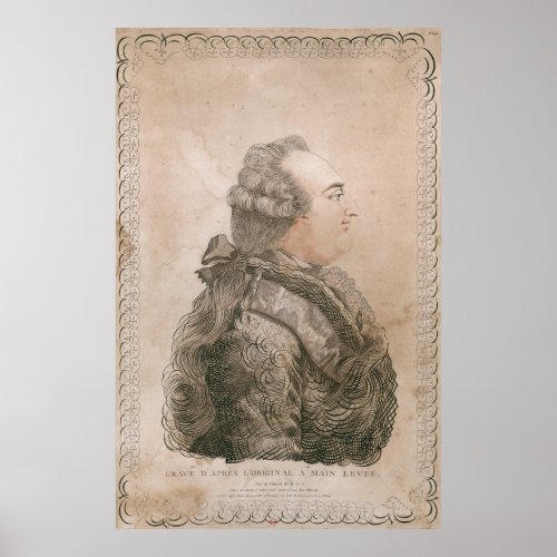Louis XVI of France by Joseph Bernard Poster