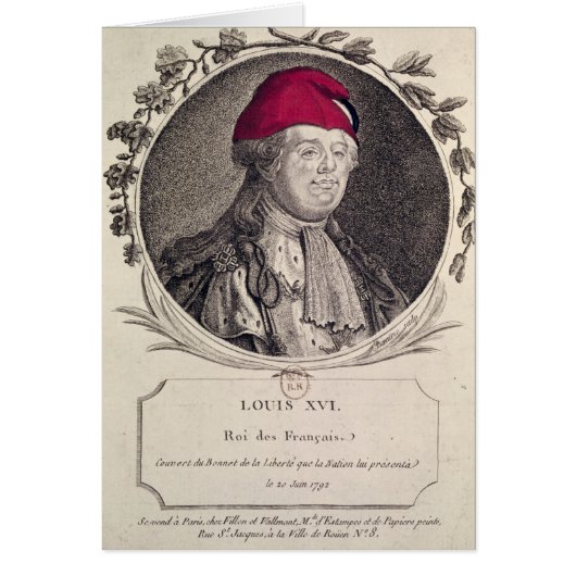 Louis XVI  wearing a phrygian bonnet (Front)