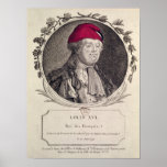 Louis Xvi  Wearing A Phrygian Bonnet Poster at Zazzle