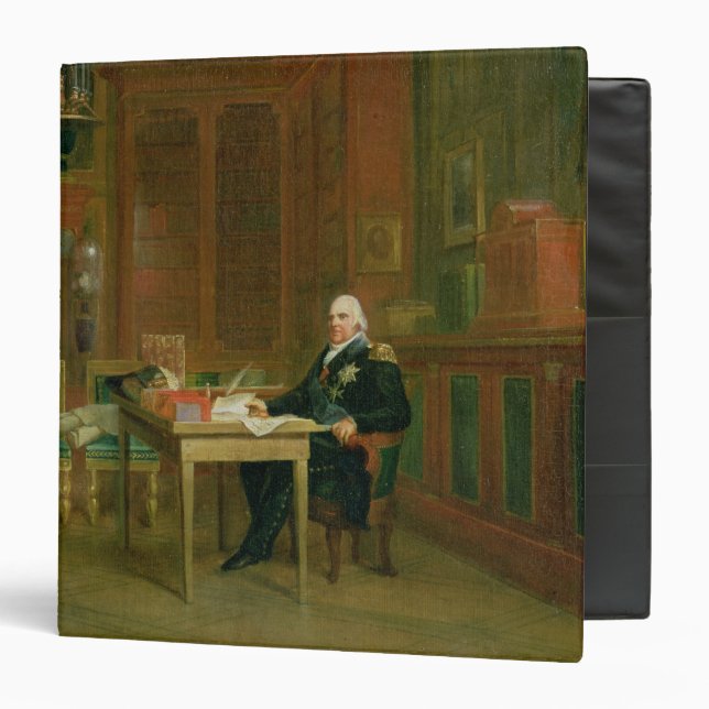 Louis XVIII  in his Study at the Tuileries Binder (Front/Inside)