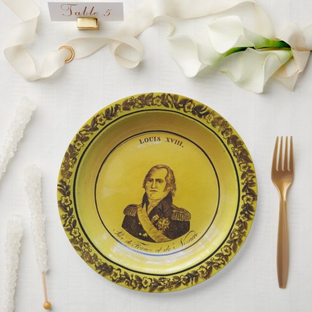 Louis XVIII Paper Plates (Wedding)