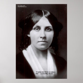 Louisa May Alcott 2 Flints Love Quote Posters