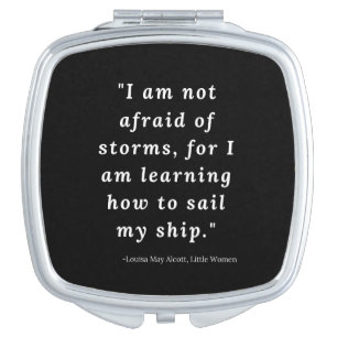 Louisa May Alcott, Little Women Quote Makeup Mirror