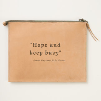 Louisa May Alcott, Little Women Quote Travel Pouch
