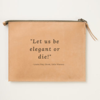 Louisa May Alcott, Little Women Quote Travel Pouch