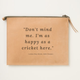 Louisa May Alcott, Little Women Quote Travel Pouch