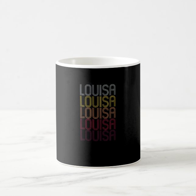 Louisa Name Gift Personalized First Name Coffee Mug (Center)