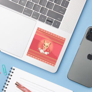 Louisa the Kangaroo Cute Sticker
