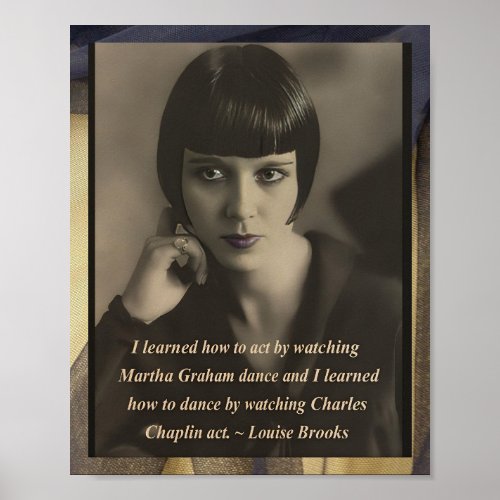 Louise Brooks Vintage Inspired Poster