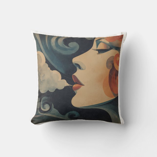 Louise Coussin Throw Pillow (Front)