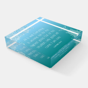 Louise Hay Quote All is Well. I Am Safe Paperweight