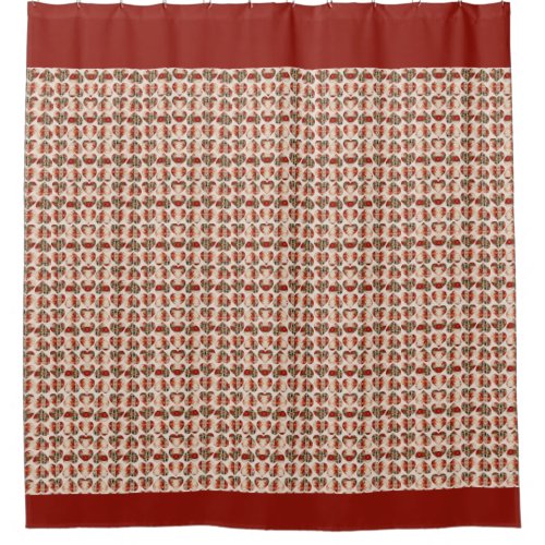 Louise Hearts Shower Curtain