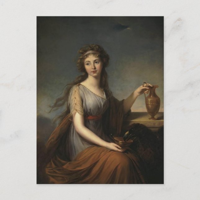Louise Le Brun- Portrait of Anna Pitt Postcard (Front)