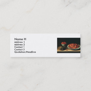 Louise Moillon Cherries Strawberries Gooseberries Mini Business Card