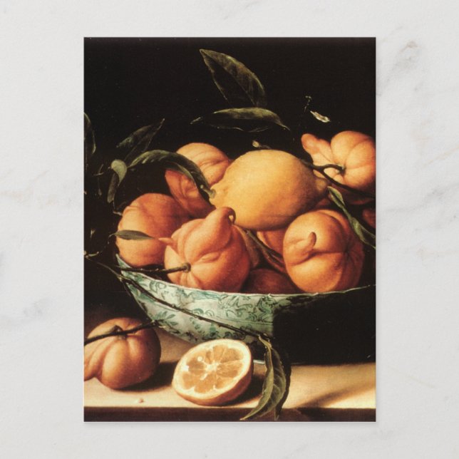 Louise Moillon's Bowl of Curacao Oranges (1634) Postcard (Front)