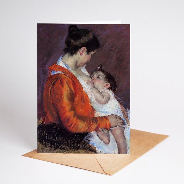 Louise Nursing Her Child | Mary Cassatt Card (Creator Uploaded)