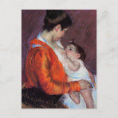 Louise Nursing Her Child | Mary Cassatt Postcard (Front)