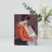 Louise Nursing Her Child | Mary Cassatt Postcard (Standing Front)