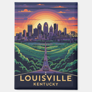 Louiseville Kentucky Travel Magnet