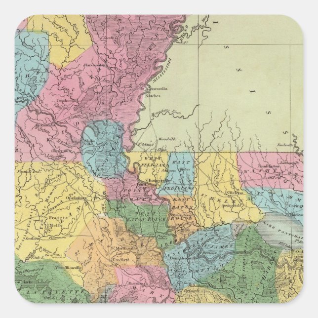 Louisiana 10 square sticker (Front)