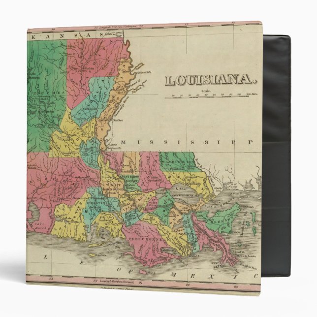Louisiana 3 Ring Binder (Front/Inside)