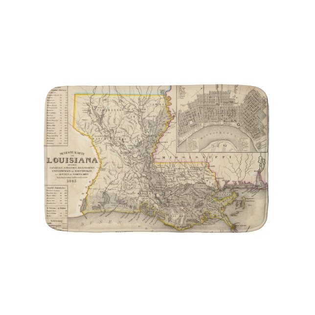 Louisiana 4 bath mat (Front)