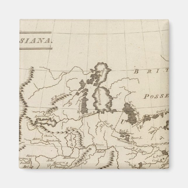 Louisiana 4 magnet (Front)