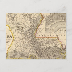 Louisiana 5 postcard