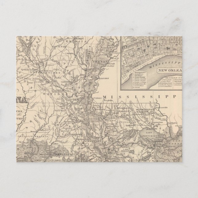 Louisiana 9 postcard (Front)