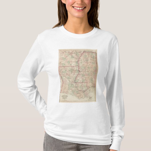 Louisiana and Mississippi T-Shirt (Front)