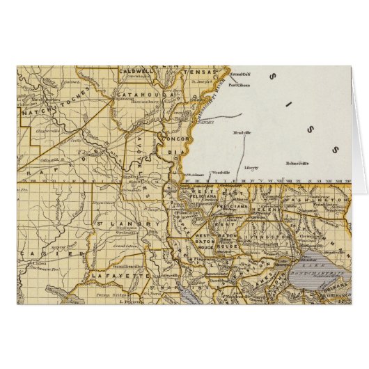 Louisiana Atlas Map Cards (Front Horizontal)