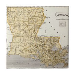 Louisiana Atlas Map Tile