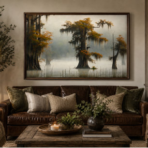 Louisiana Bayou Acrylic Wall Art 36x24