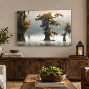 Louisiana Bayou Acrylic Wall Art 36x24