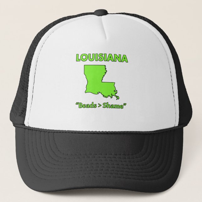 Louisiana - Beads > Shame Trucker Hat (Front)
