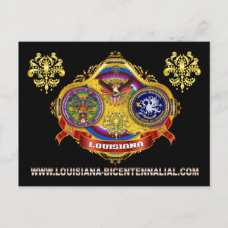 Louisiana Bicent. Mardi Gras BUILD-3 Postcard
