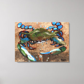 Louisiana Blue Crab Canvas Print