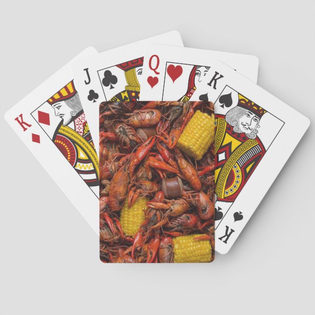 Louisiana Boiled Crawfish, New Orleans, Funny Poker Cards (Back)