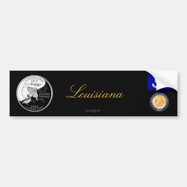 LOUISIANA BUMPER STICKER (Front)