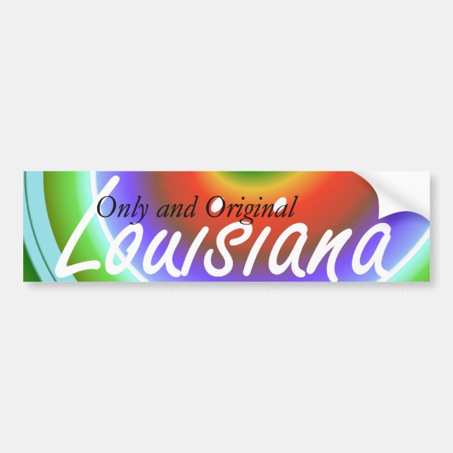 Louisiana Bumper Sticker (Front)