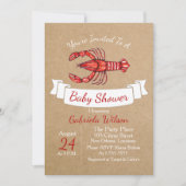 Louisiana Cajun Crawfish Baby Shower Invitation (Front)