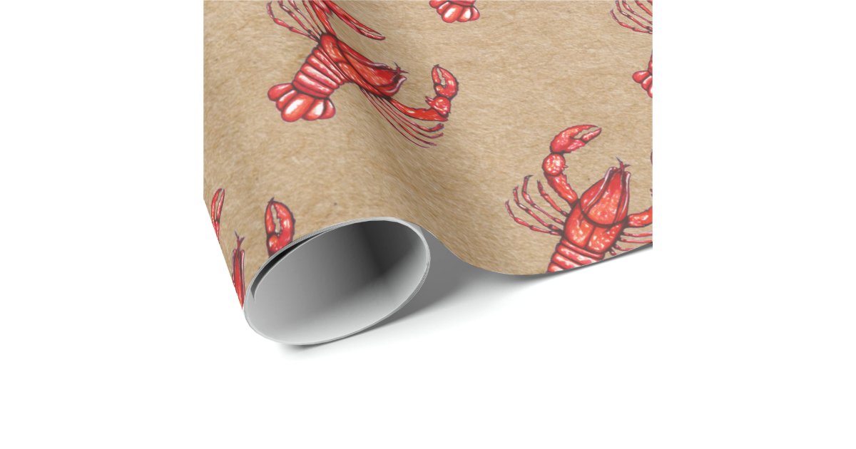 Louisiana Cajun Crawfish Kraft Paper Print | Zazzle