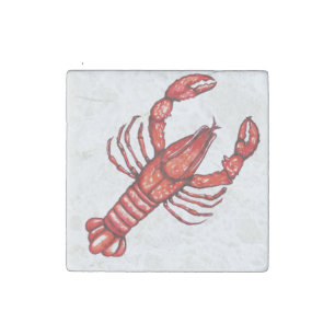 Louisiana Cajun Crawfish Stone Magnet