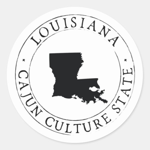 Louisiana Cajun Culture Sticker Envelope Seal