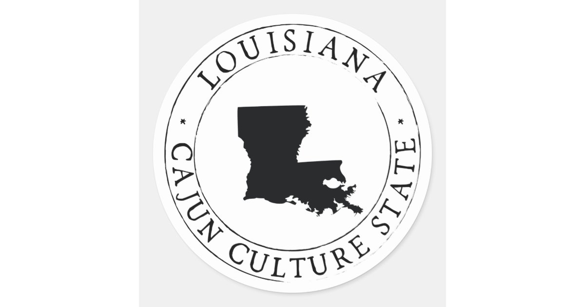 Louisiana Cajun Culture Sticker Envelope Seal | Zazzle