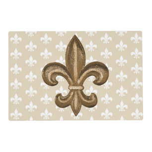 Louisiana Cajun French Fleur De Lis Placemat