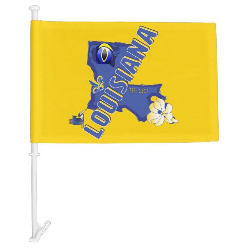 Louisiana Car Flag