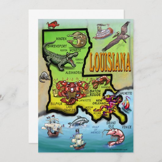 Louisiana Card (Front/Back)