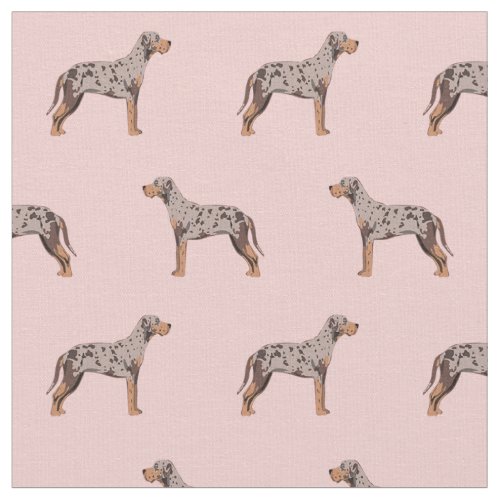 louisiana catahoula leopard dog pink fabric