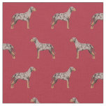 louisiana catahoula leopard dog red fabric